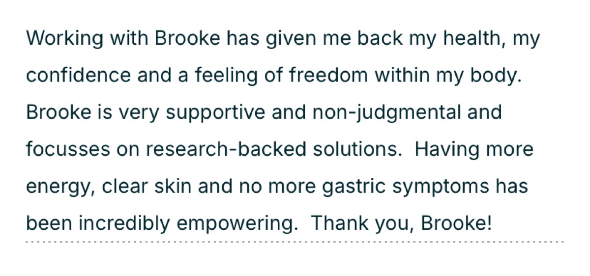 Patient testimonial